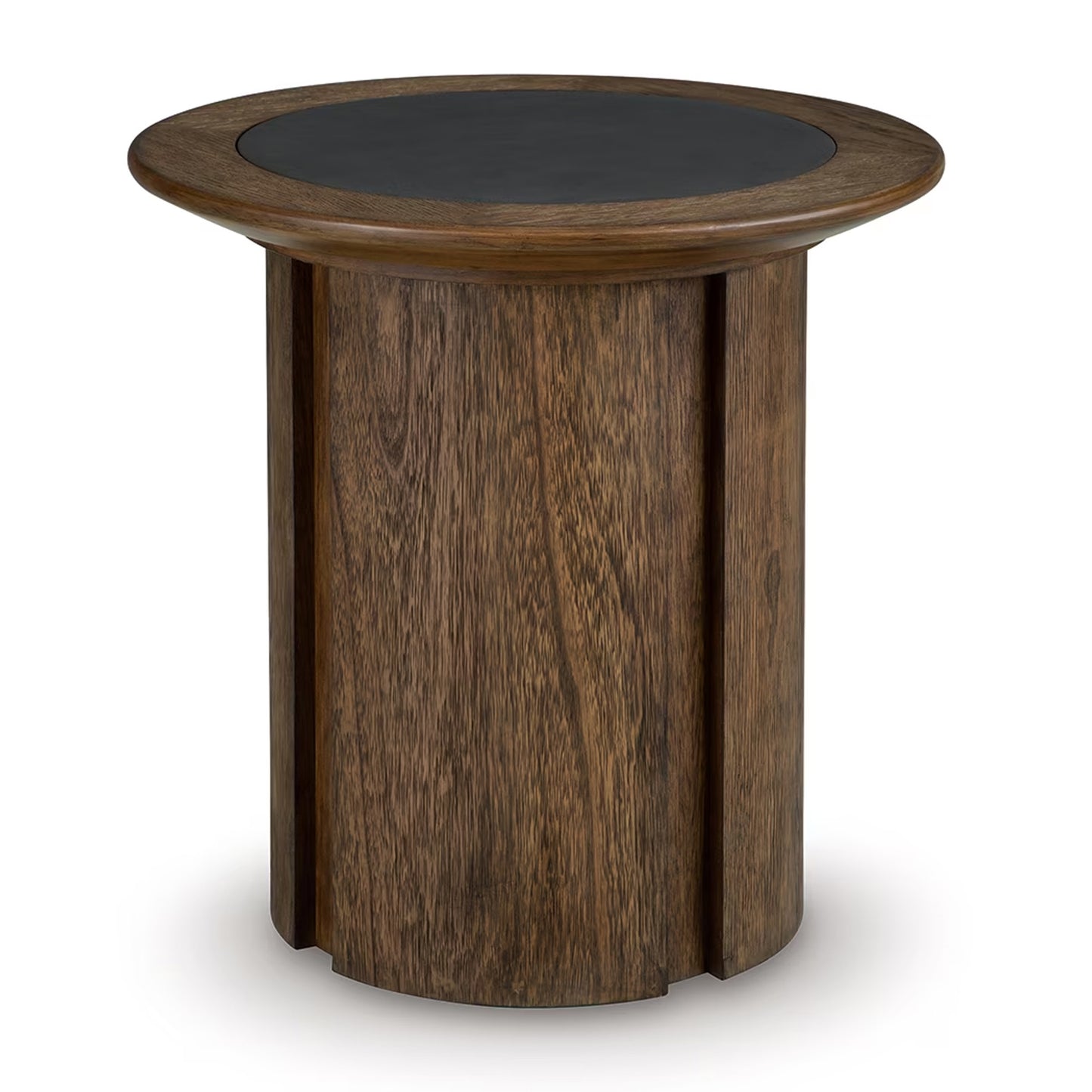Dontayne - Round End Table - Warm Brown