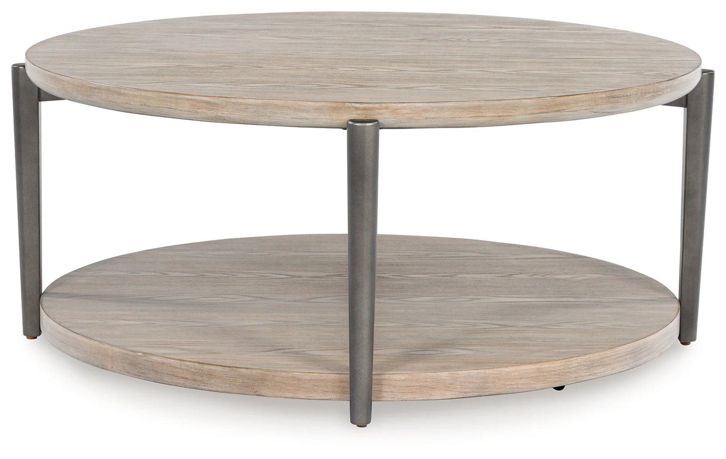 Dyonton - Light Grayish Brown - Round Cocktail Table-2