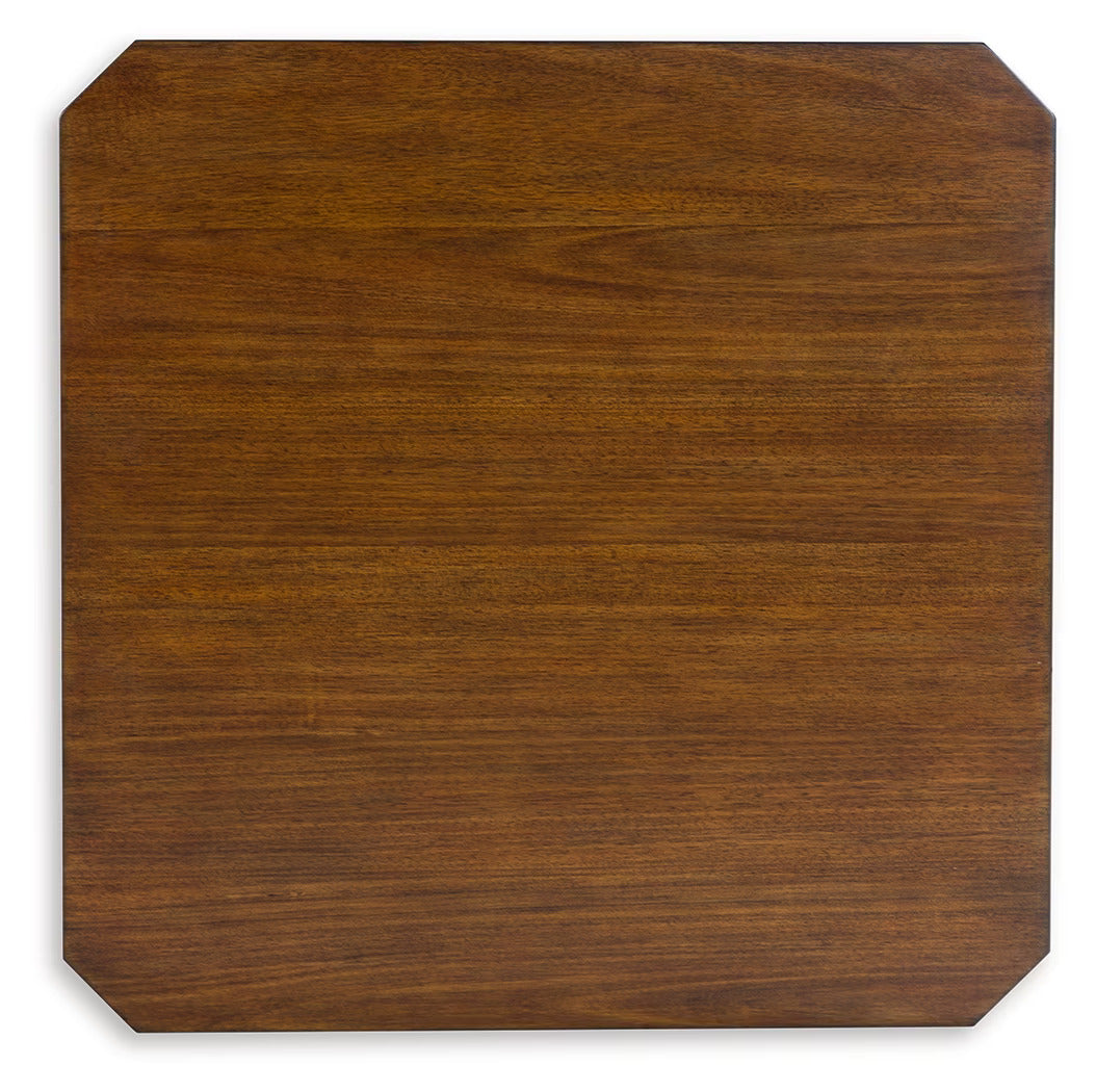 Trenmour - Medium Brown - Square End Table