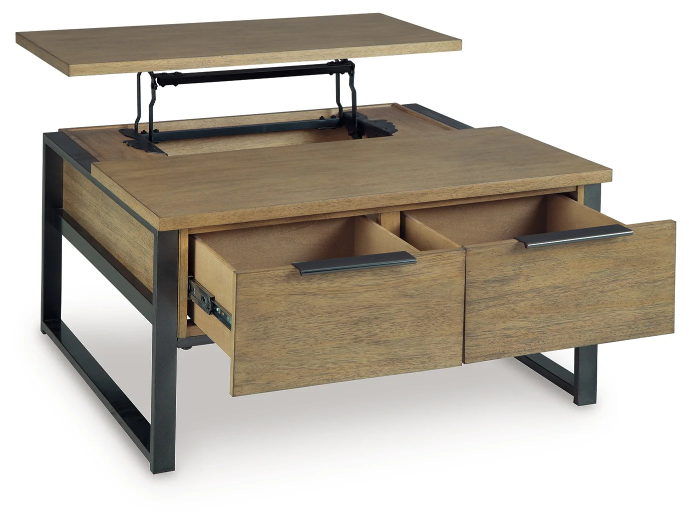 Montia - Lift Top Cocktail Table - Light Brown