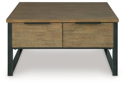 Montia - Lift Top Cocktail Table - Light Brown