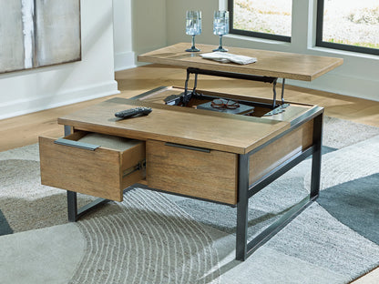 Montia - Lift Top Cocktail Table - Light Brown