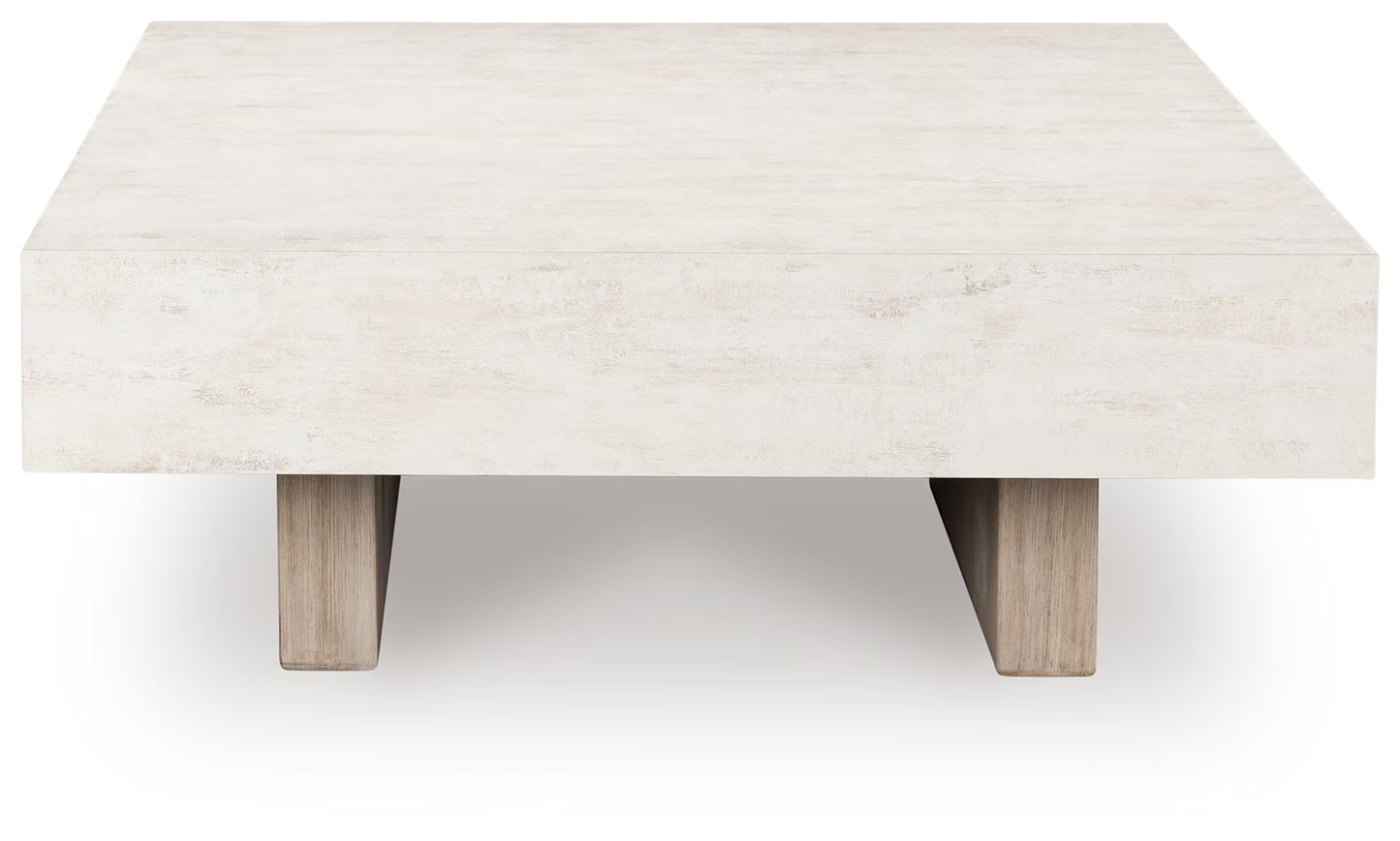 Jorlaina - Light Grayish Brown - Square Cocktail Table With Faux Cement Top