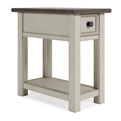 Bolanburg - White / Brown / Beige - Chair Side End Table