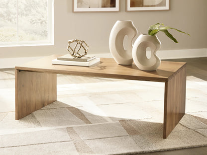 Ella Grove - Rectangular Cocktail Table - Rich Brown