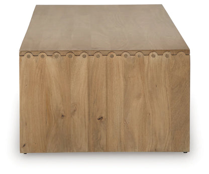 Ella Grove - Rectangular Cocktail Table - Rich Brown