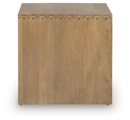 Ella Grove - Rectangular End Table - Rich Brown