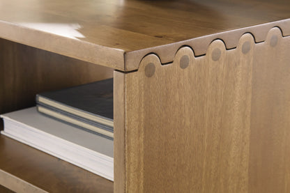 Ella Grove - Rectangular End Table - Rich Brown