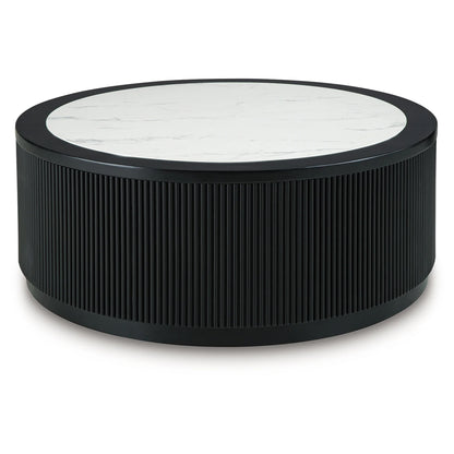 Grayman - Round Cocktail Table - Black