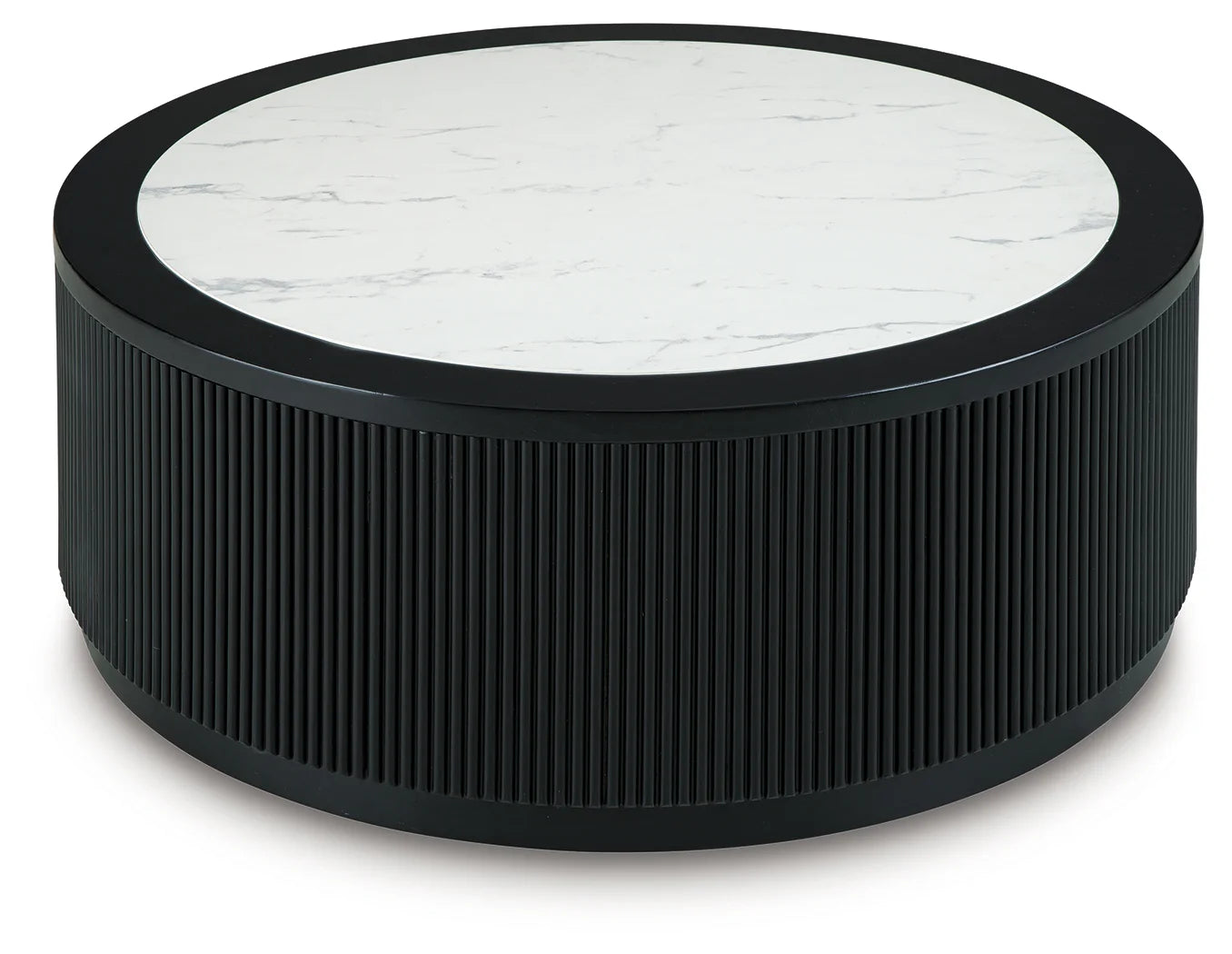 Grayman - Round Cocktail Table - Black