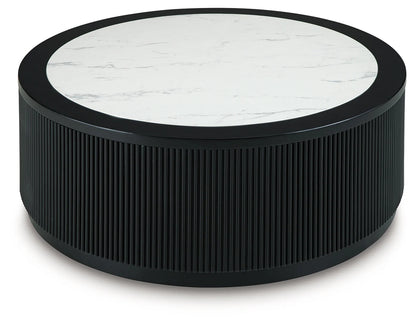 Grayman - Round Cocktail Table - Black