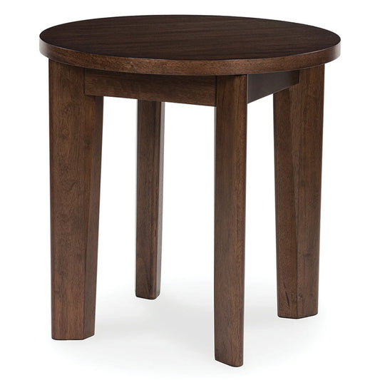 Korestone 2 - Dark Brown - Round End Table