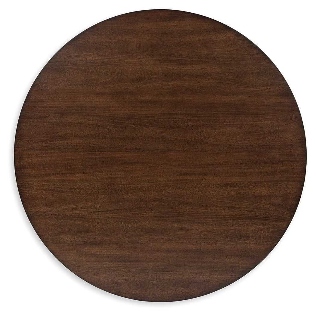 Korestone 2 - Dark Brown - Round Cocktail Table-4