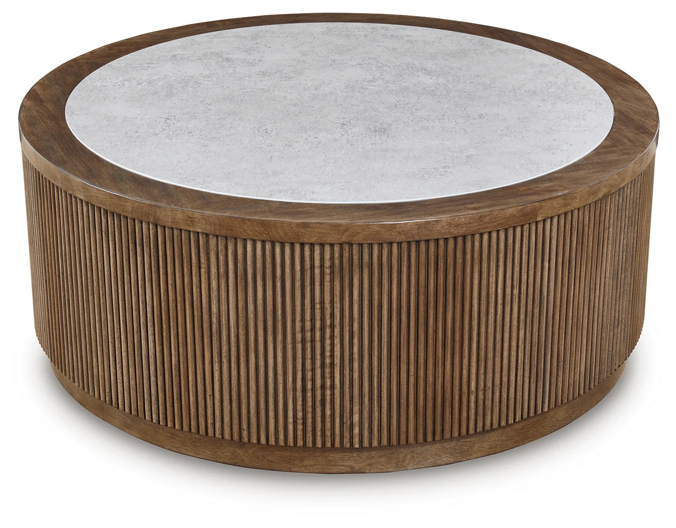 Hadonna - Round Cocktail Table - Brown