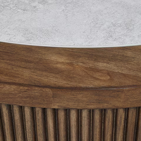 Hadonna - Round Cocktail Table - Brown