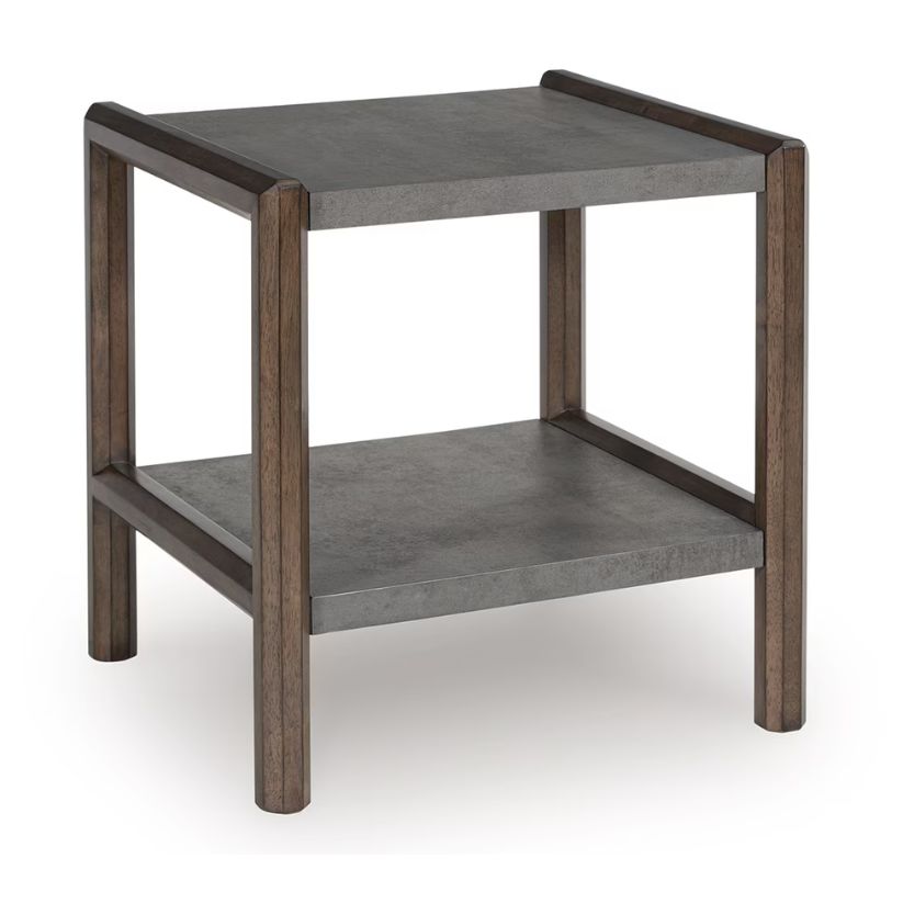 Kallenny - Brown / Gray - Rectangular End Table