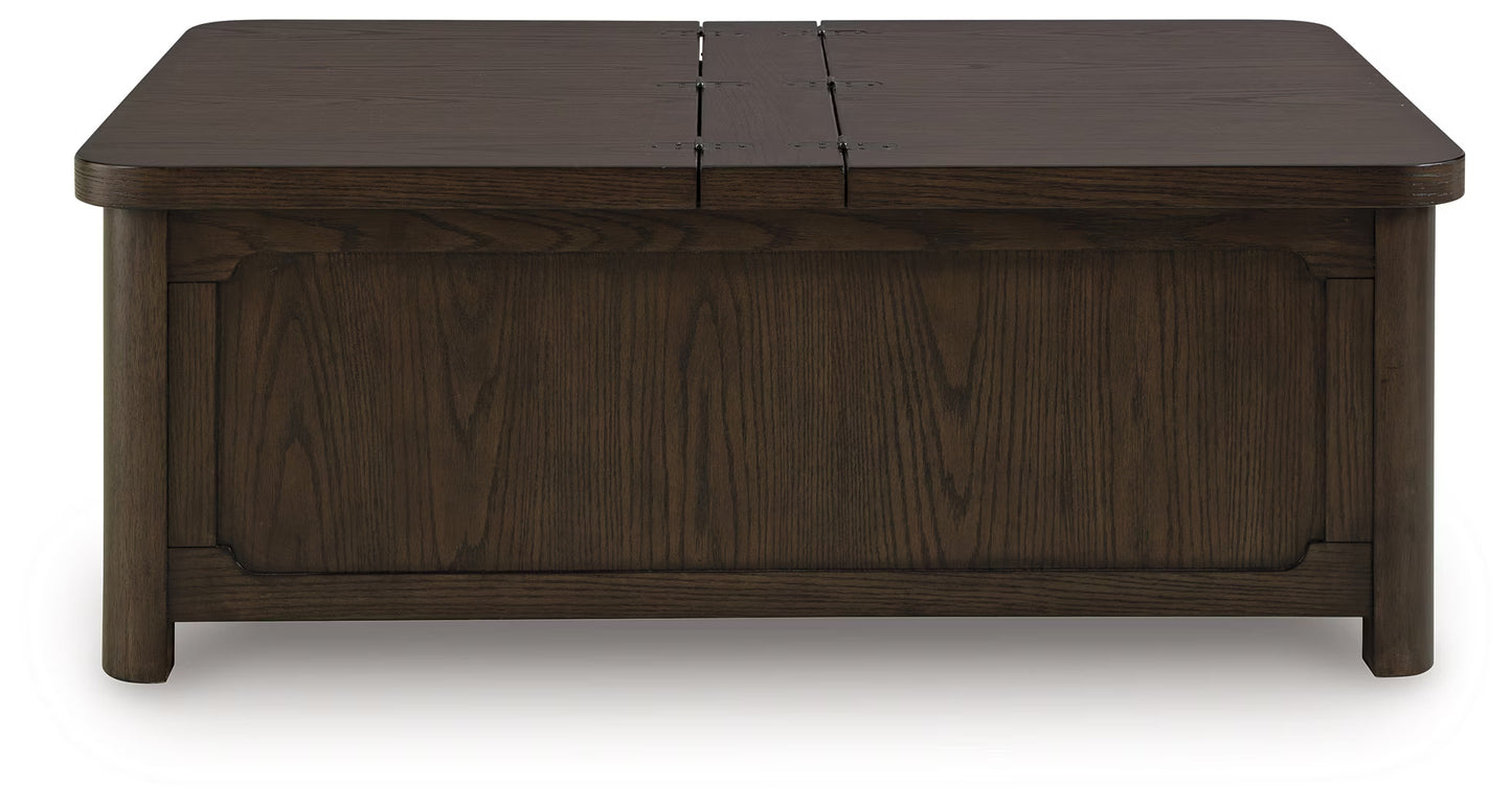 Breckington - Dark Brown - Cocktail Table With Storage