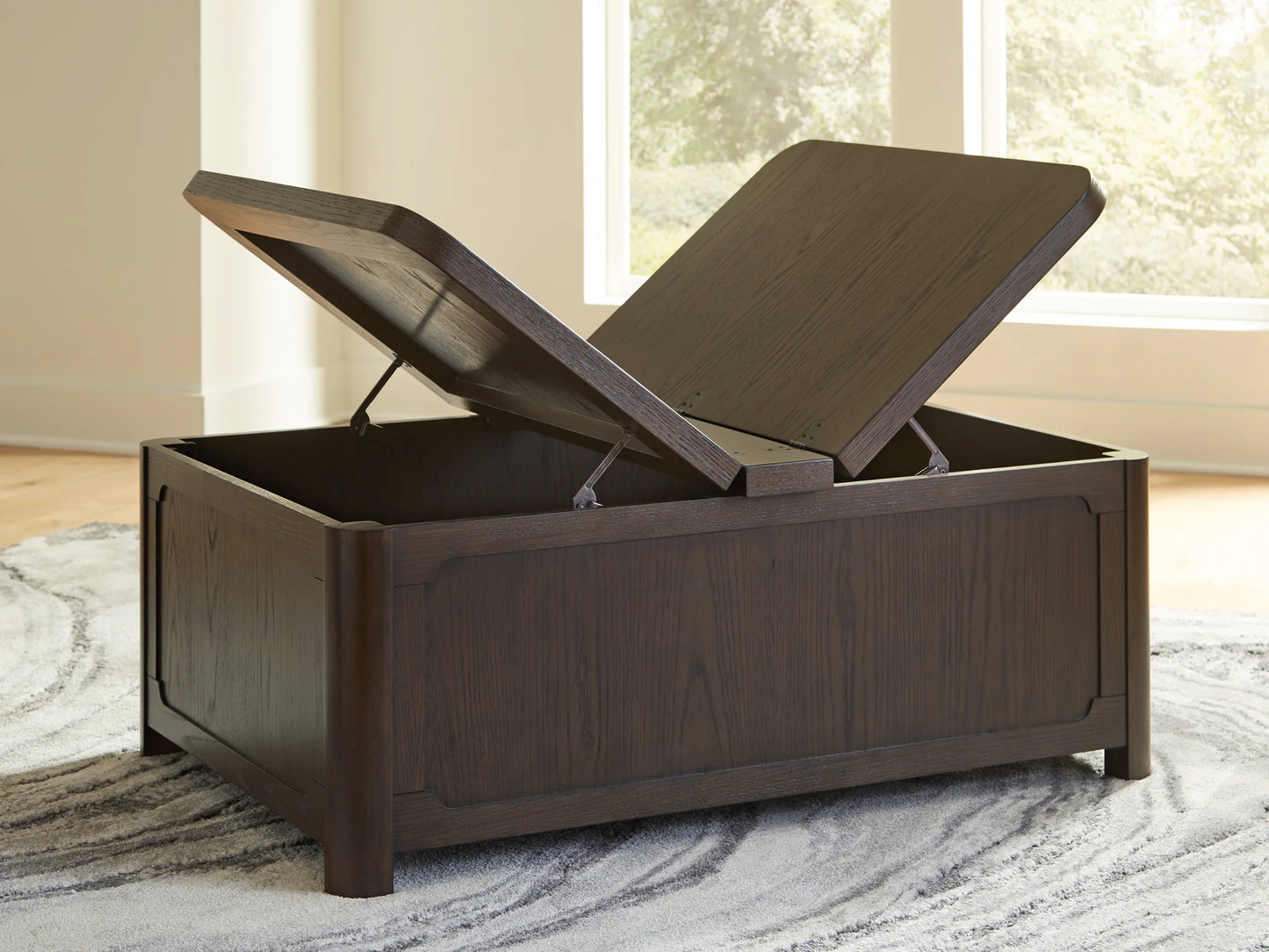 Breckington - Dark Brown - Cocktail Table With Storage