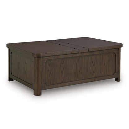 Breckington - Dark Brown - Cocktail Table With Storage