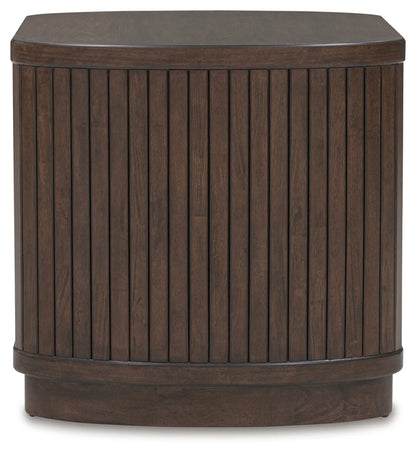 Korestone - Dark Brown - Square End Table-3