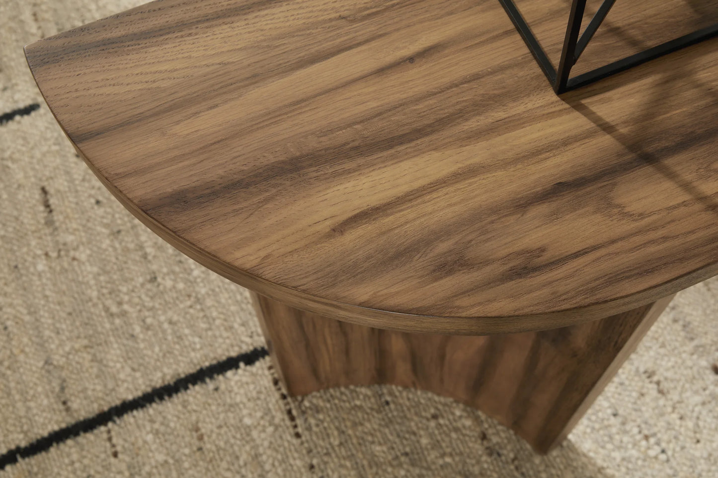 Austanny - Warm Brown - Sofa Table 4