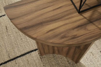 Austanny - Warm Brown - Sofa Table 4