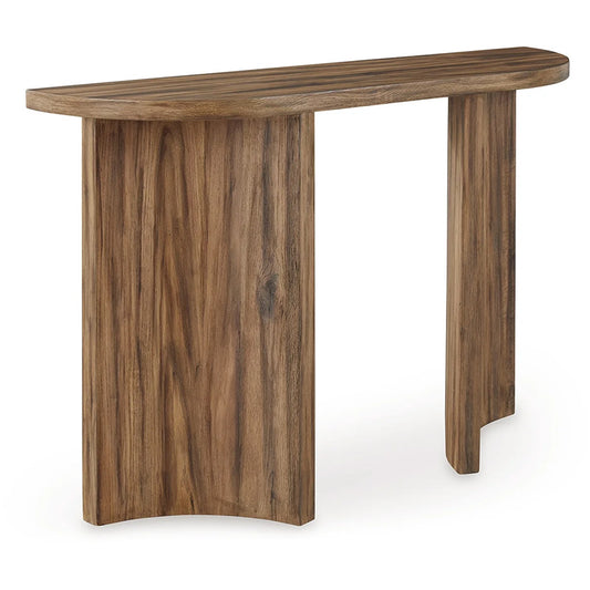 Austanny - Warm Brown - Sofa Table