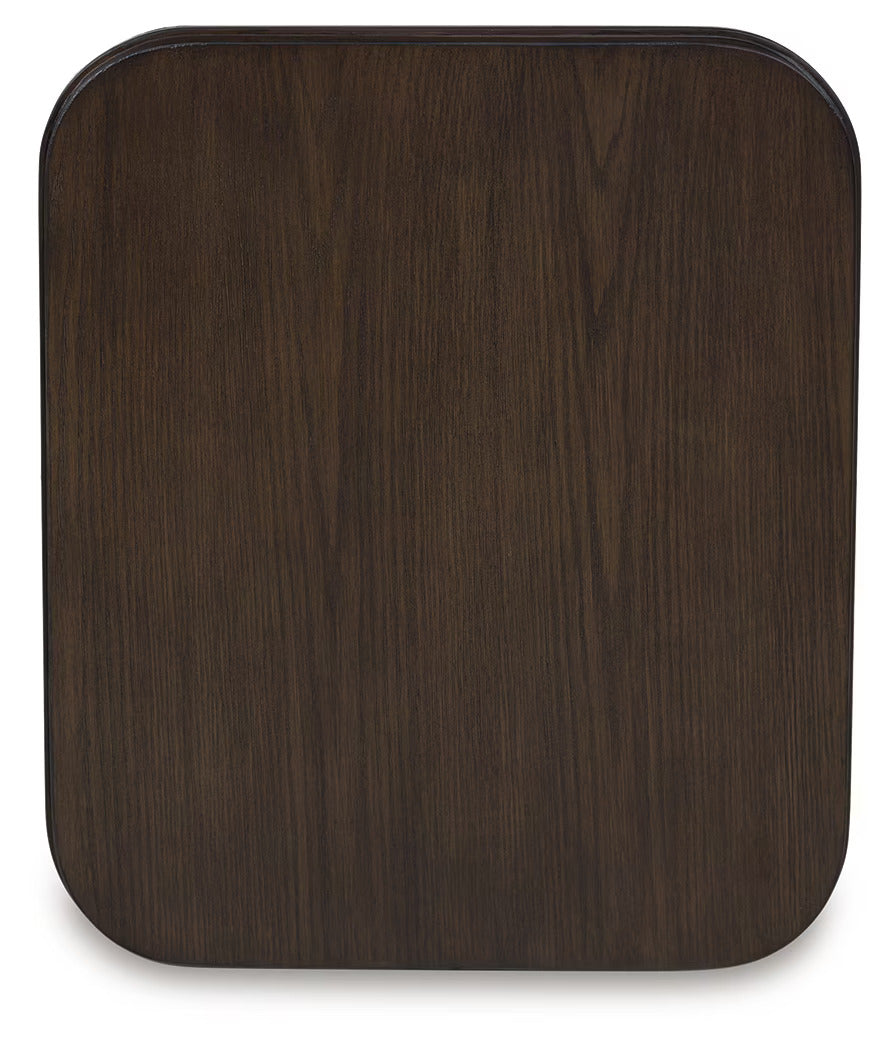 Carlibrie - Warm Brown - Rectangular End Table
