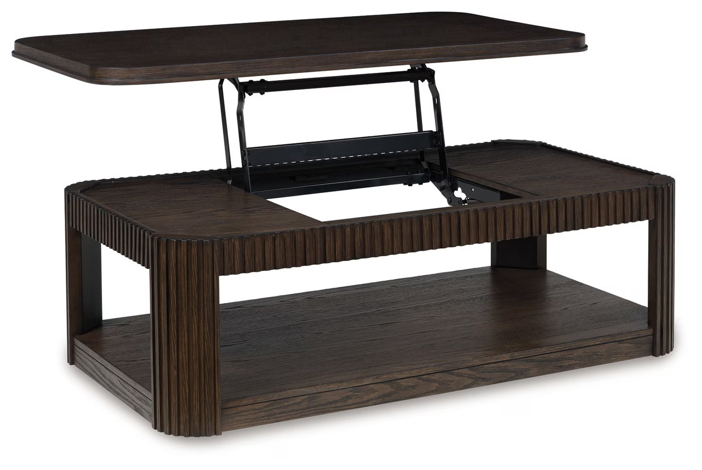 Carlibrie - Warm Brown - Lift Top Cocktail Table