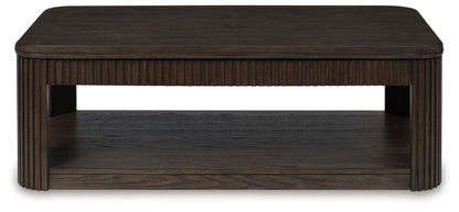 Carlibrie - Warm Brown - Lift Top Cocktail Table