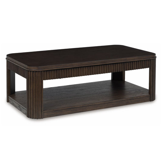 Carlibrie - Warm Brown - Lift Top Cocktail Table