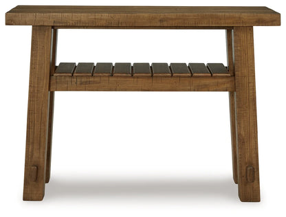 Mackifeld - Warm Brown - Sofa Table-2