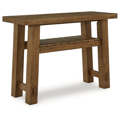 Mackifeld - Warm Brown - Sofa Table