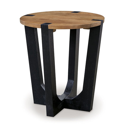 Hanneforth - Brown - Round End Table