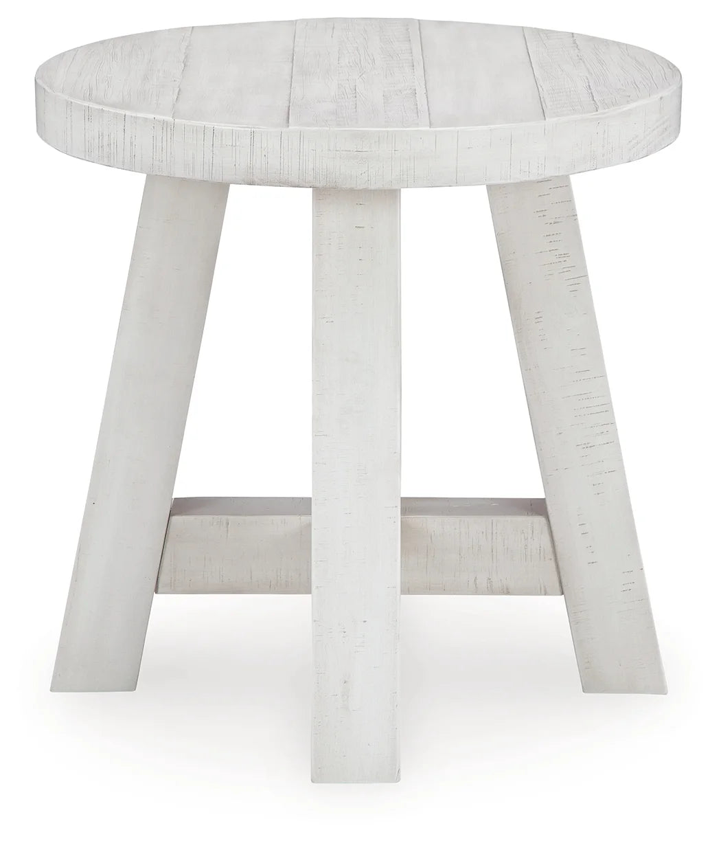 Jallison - Off White - Round End Table-2