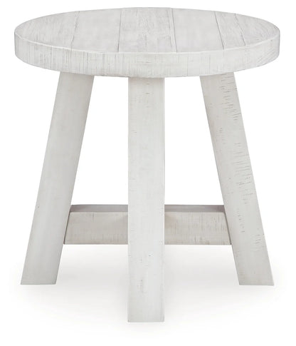 Jallison - Off White - Round End Table-2