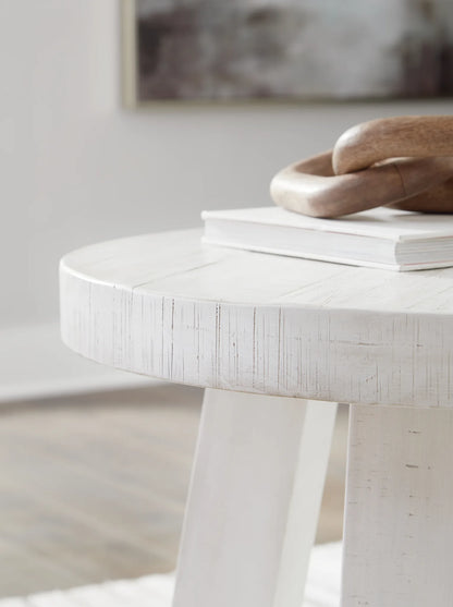 Jallison - Off White - Round End Table-4