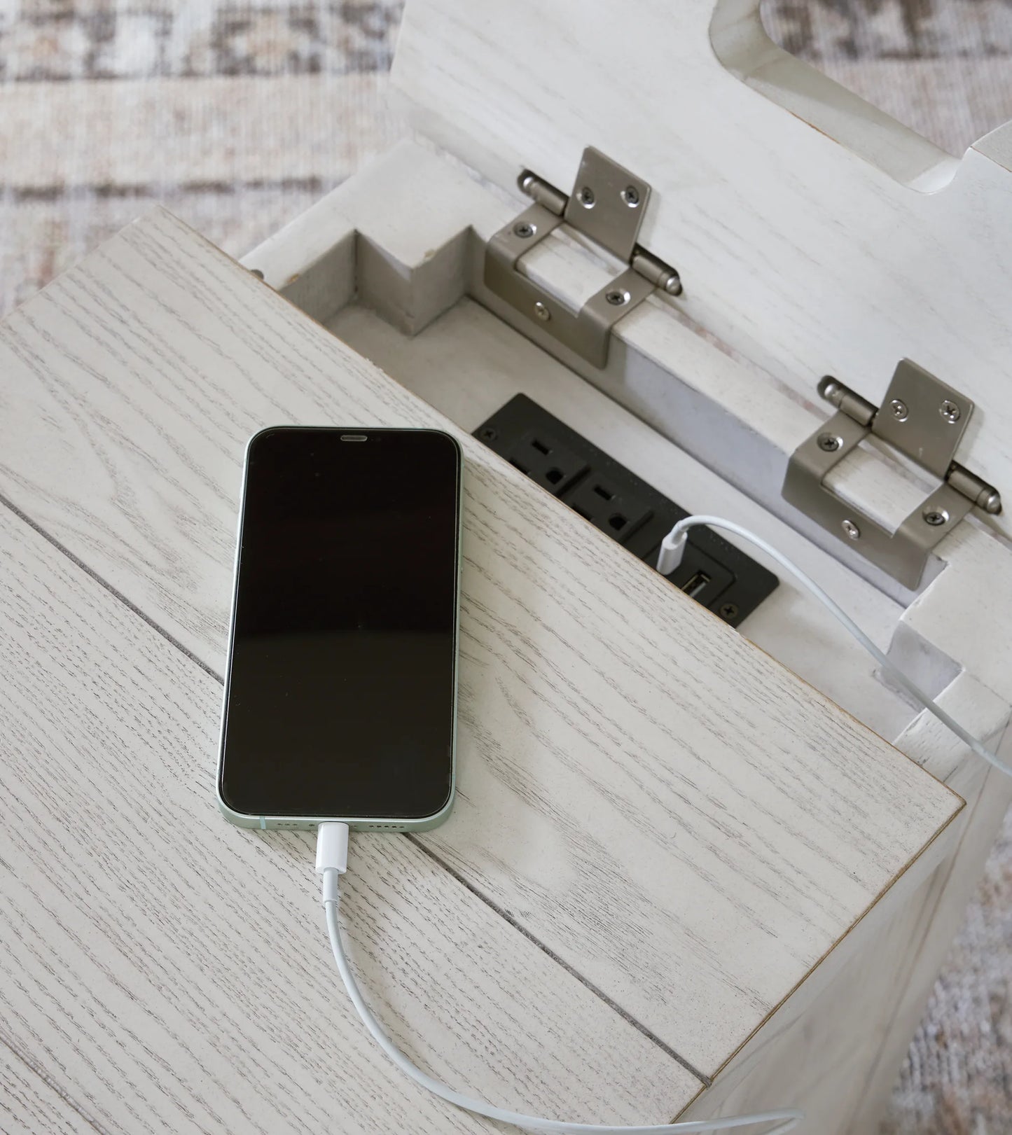 Robbinsdale - Chair Side End Table - Antique White
