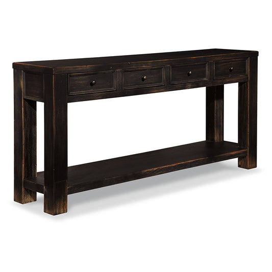 Gavelston - Black - Sofa Table