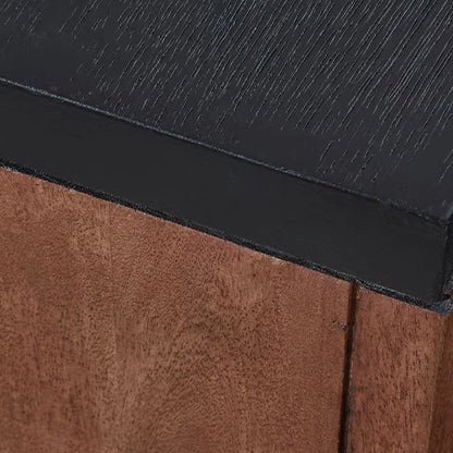 Kallari - Warm Brown / Black - Chair Side End Table