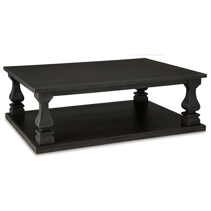 Wellturn - Black - Rectangular Cocktail Table