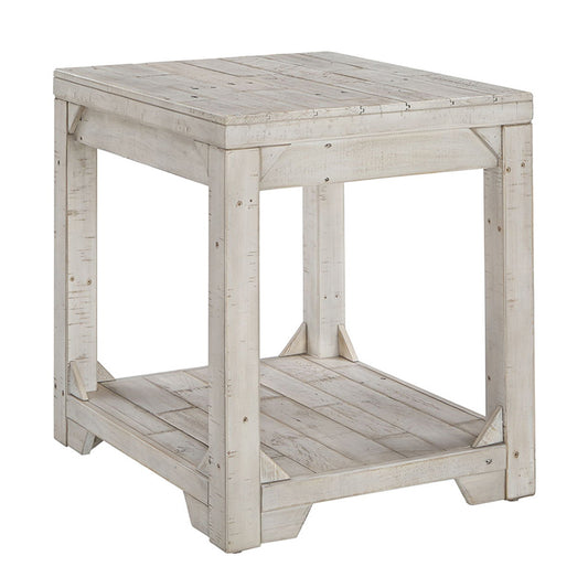 Fregine - Whitewash - Rectangular End Table