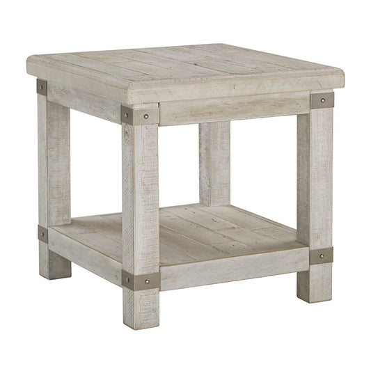 Carynhurst - White Wash Gray - Rectangular End Table