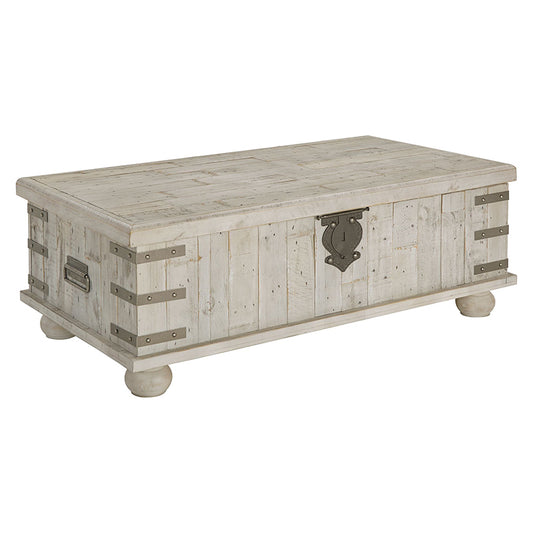 Carynhurst - White Wash Gray - Lift Top Cocktail Table