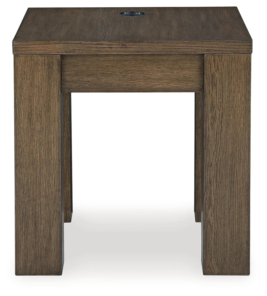 Rosswain - Warm Brown - Square End Table 2