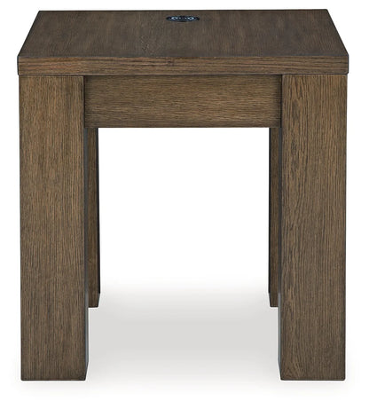 Rosswain - Warm Brown - Square End Table 2