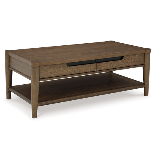 Roanhowe - Brown - Rectangular Cocktail Table