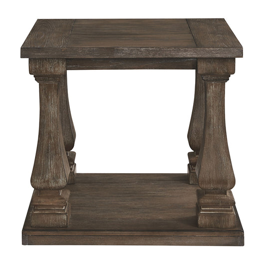 Johnelle - Gray - Rectangular End Table