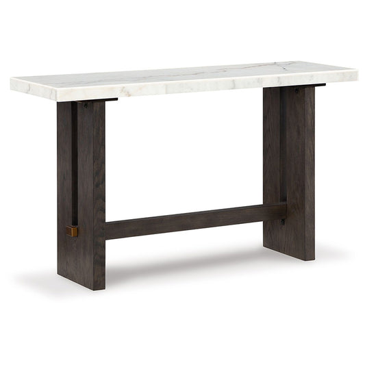 Burkhaus - White/dark Brown - Sofa Table