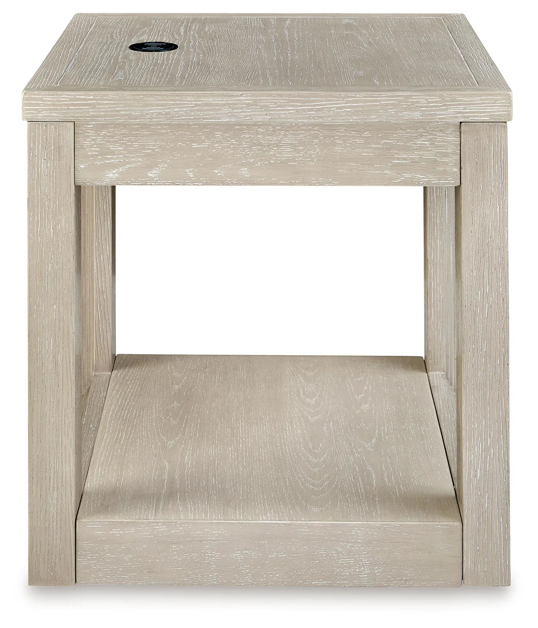 Marxhart - Bisque - Square End Table-3